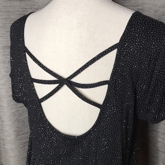 JENNIFER LOPEZ BLACK SHIMMER MEDIUM BLOUSE - Picture 5 of 8